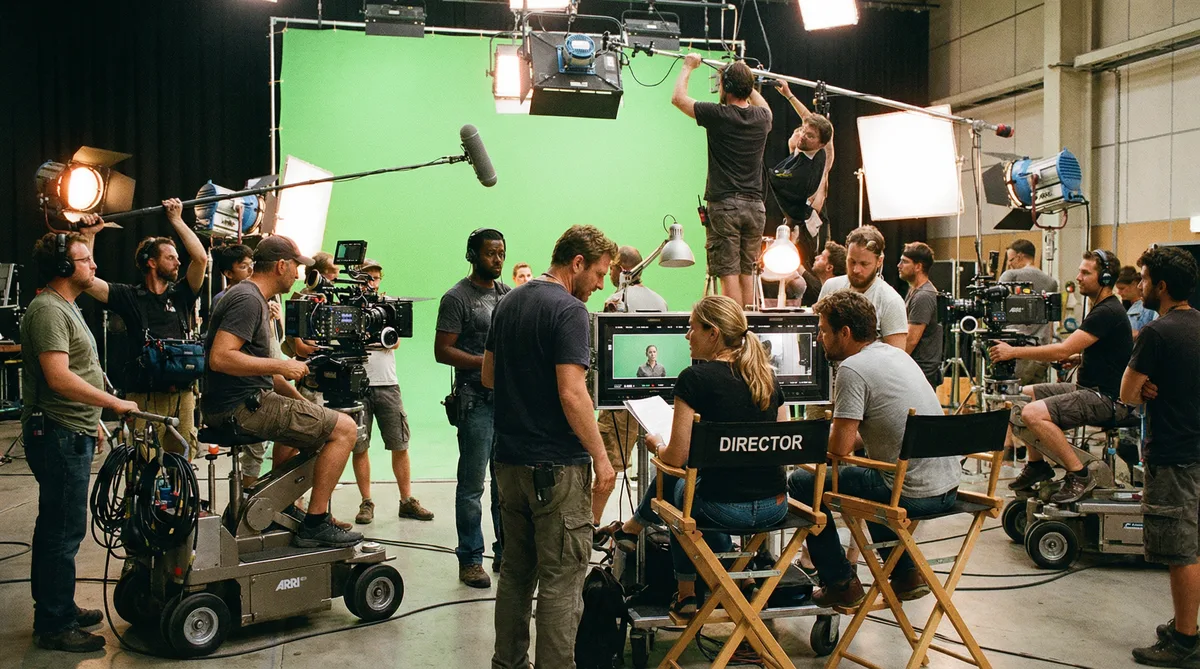 国产精品国际影视合作拍摄现场实景